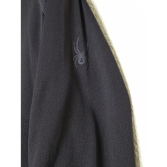 Spyder Mens Pullover Shirt or Jacket Small Long Sleeve Black 1/4 Zip Lightweight - Picture 4 of 6